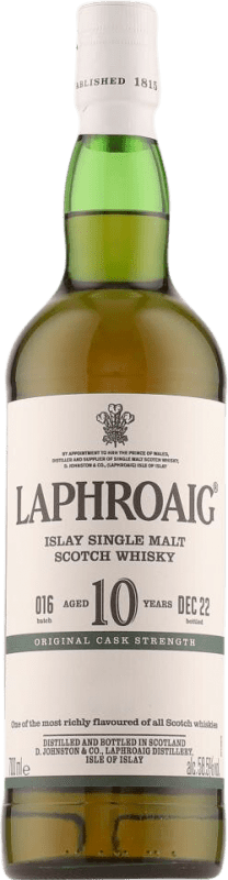 99,95 € Free Shipping | Whisky Single Malt Laphroaig Cask Strength Islay United Kingdom 10 Years Bottle 70 cl