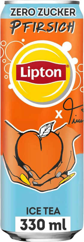 0,95 € Kostenloser Versand | Softdrinks Lipton Zero Deutschland Dose 33 cl Pfirsich, Ice Tea — Eistee