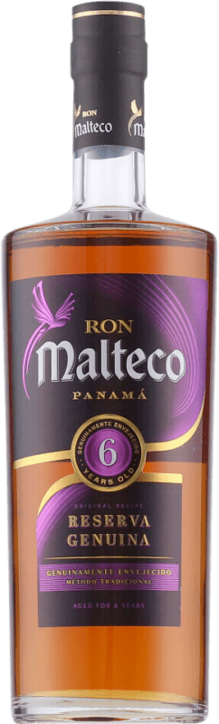 28,95 € Free Shipping | Rum Licorera Quezalteca Malteco Panama 6 Years Bottle 70 cl