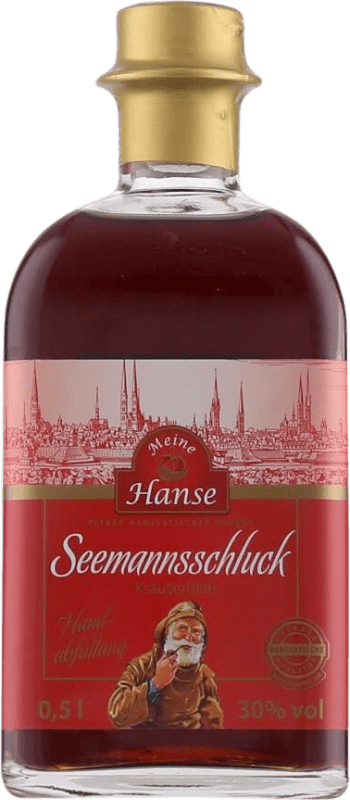 5,95 € Free Shipping | Herbal Liqueur Meine Hanse Seemannsschluck Germany Medium Bottle 50 cl