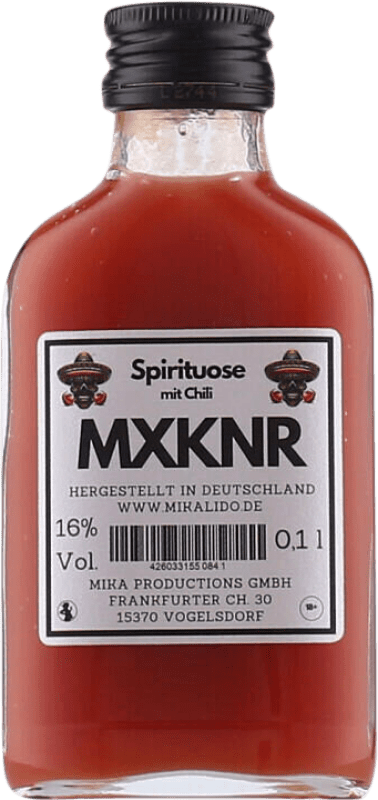 4,95 € Envío gratis | Licores Mikalido Mexicana MXKNR Alemania Botellín Miniatura 10 cl Chili Pepper — Guindilla