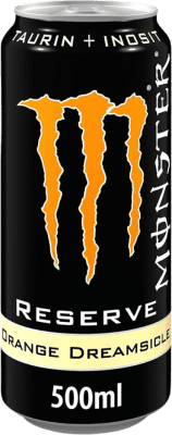 23,95 € Envio grátis | Caixa de 12 unidades Refrescos e Mixers Monster Energy Reserve Orange Dreamsicle Irlanda Lata 50 cl