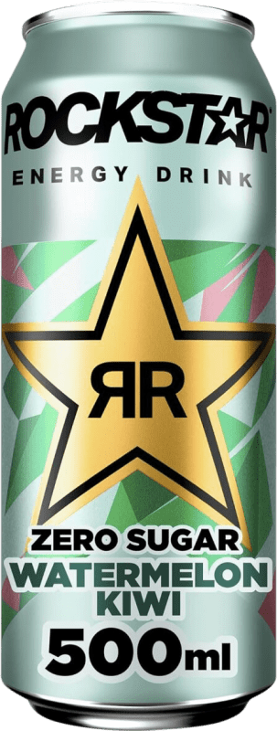1,95 € Envío gratis | Bebida Energética Rockstar Sin Azúcar Alemania Lata Medium 50 cl Watermelon — Sandía
