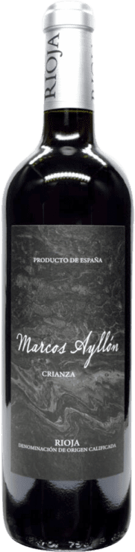 10,95 € Бесплатная доставка | Красное вино Marcos Ayllón Crianza — Крианса D.O.Ca. Rioja Ла-Риоха Испания Tempranillo — Темпранильо Бутылка 75 cl