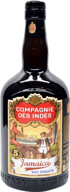 57,95 € Kostenloser Versand | Rum Compagnie des Indes Navy Strength Jamaika Flasche 70 cl