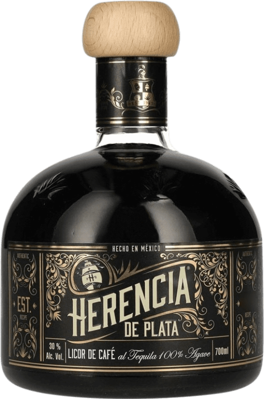 52,95 € Envio grátis | Licores Tequilas del Señor Herencia de Plata Café al Tequila México Garrafa 70 cl