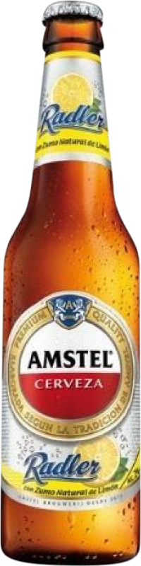 23,95 € 免费送货 | 盒装24个 啤酒 Amstel Radler 西班牙 小瓶装 25 cl