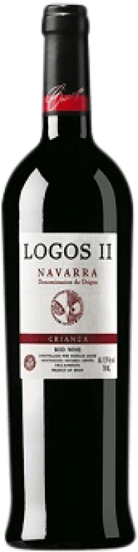 7,95 € Envío gratis | Vino tinto Bodegas Escudero Logos II Crianza D.O. Navarra Navarra España Tempranillo, Garnacha, Cabernet Sauvignon Botella 75 cl