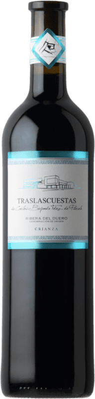 19,95 € Бесплатная доставка | Красное вино Traslascuestas старения D.O. Ribera del Duero Кастилия-Леон Испания Tempranillo бутылка 75 cl