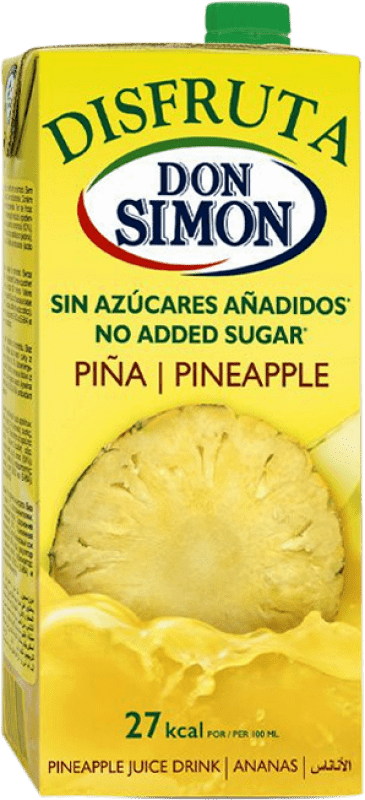 4,95 € Spedizione Gratuita | Bibite e Mixer Don Simón Disfruta Zumo Piña Tetrabrick Spagna Bottiglia 1 L