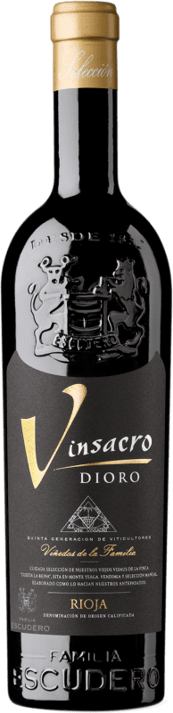 48,95 € Envío gratis | Vino tinto Bodegas Escudero Vinsacro Dioro D.O.Ca. Rioja La Rioja España Tempranillo, Graciano, Mazuelo Botella 75 cl