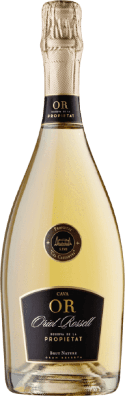 44,95 € Kostenloser Versand | Weißer Sekt Oriol Rossell Propietat Brut Nature Große Reserve — Lange Reifung D.O. Cava Katalonien Spanien Flasche 75 cl