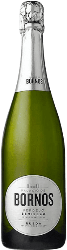 9,95 € Kostenloser Versand | Weißer Sekt Palacio de Bornos Halbtrocken Halbsüß Spanien Flasche 75 cl