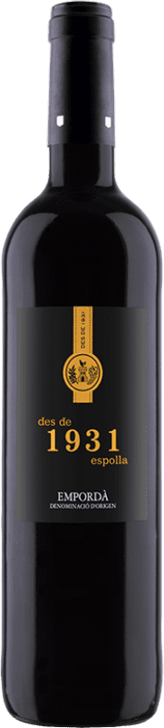 4,95 € Envío gratis | Vino tinto Celler d'Espollá 1931 Negre España Botella 75 cl