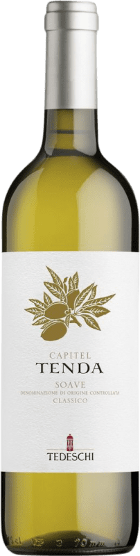 14,95 € Envio grátis | Vinho Branco Tedeschi Capitel Tenda Clássico D.O.C. Soave Vêneto Itália Garganega 75 cl