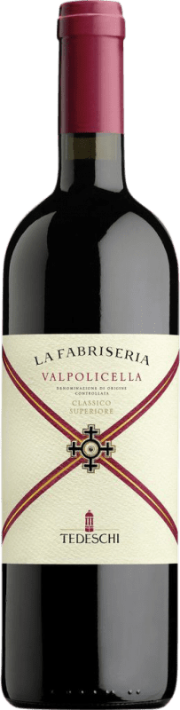 47,95 € Envio grátis | Vinho tinto Tedeschi La Fabriseria Superiore D.O.C. Valpolicella Vêneto Itália Corvina, Rondinella, Corvinone Garrafa 75 cl