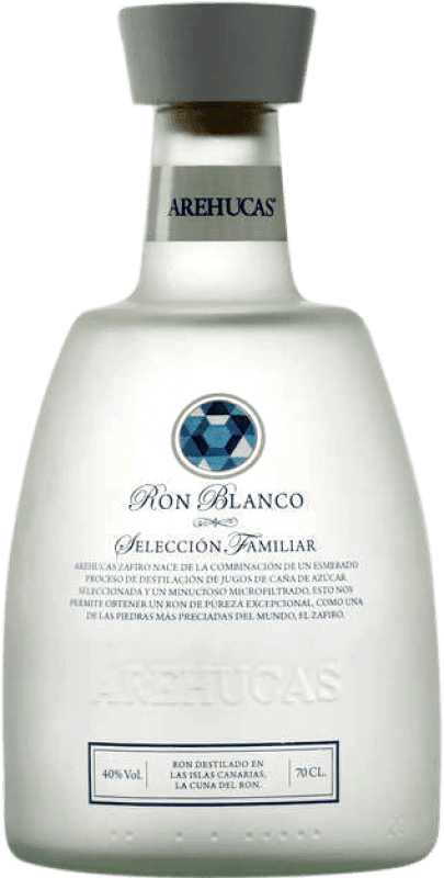 48,95 € Kostenloser Versand | Rum Arehucas Selección Familiar Blanco D.O. Gran Canaria Spanien Flasche 70 cl