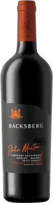 36,95 € Free Shipping | Red wine Backsberg John Martin Cabernet Sauvignon Merlot Malbec Petit Verdot Dry Coastal Region South Africa Merlot, Cabernet Sauvignon, Malbec, Petit Verdot Bottle 75 cl