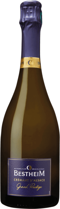 42,95 € 送料無料 | 白のスパークリングワイン Bestheim Grand Brut — ブリュット Prestige — プレステージ A.O.C. Crémant d'Alsace アルザス フランス Pinot Blanc — ピノ・ブラン 75 cl