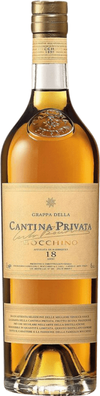 181,95 € Envio grátis | Grappa Bocchino Cantina Privata Piemonte Itália Nebbiolo, Moscato 18 Anos Garrafa 70 cl