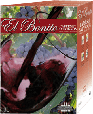 12,95 € Free Shipping | Red wine Fernando Castro El Bonito Dry I.G.P. Vino de la Tierra de Castilla Castilla la Mancha Spain Cabernet Sauvignon Bag in Box 3 L