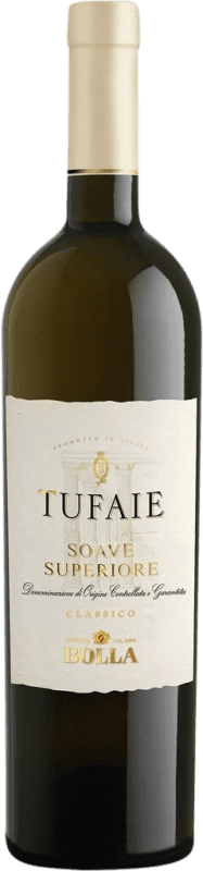 19,95 € Envio grátis | Vinho branco Bolla Tufaie Superiore D.O.C. Soave Vêneto Itália Trebbiano, Garganega Garrafa 75 cl