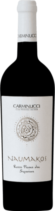 18,95 € Envío gratis | Vino Tinto Carminucci Naumakos Seco Superiore — Superior D.O.C. Rosso Piceno Marcas Italia 75 cl
