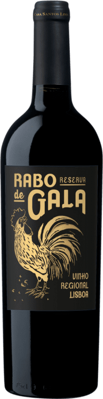 10,95 € 免费送货 | 红葡萄酒 Santos Lima Rabo de Gala Seco — 干型 珍藏 I.G. Vinho Regional de Lisboa Lisboa 葡萄牙 Sousón — Sousão — 苏桑, Touriga Nacional, Tinta Roriz, Alicante Bouschet 瓶装 75 cl