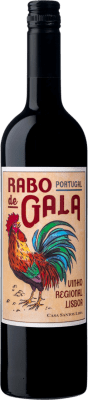 8,95 € Бесплатная доставка | Красное вино Santos Lima Rabo de Gala Tinto I.G. Vinho Regional de Lisboa Lisboa Португалия Touriga Nacional, Tinta Roriz, Trincadeira, Castelão бутылка 75 cl