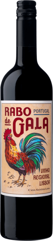 9,95 € Бесплатная доставка | Красное вино Santos Lima Rabo de Gala I.G. Vinho Regional de Lisboa Lisboa Португалия Touriga Nacional, Tinta Roriz, Trincadeira — Тринкадейра, Castelão — Каштелау 75 cl
