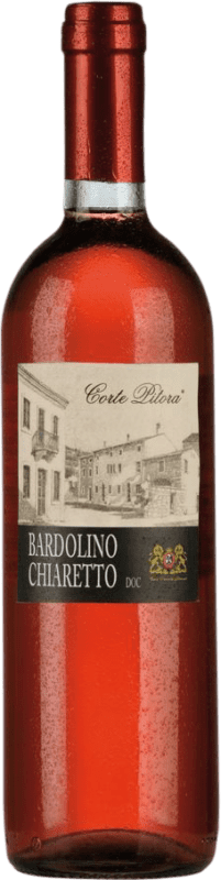 8,95 € Envio grátis | Vinho rosé Bennati Corte Pitora Bardolino Chiaretto Seco Vêneto Itália Corvina, Rondinella, Molinara Garrafa 75 cl