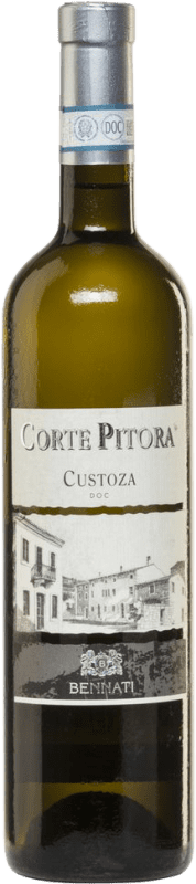 6,95 € Envio grátis | Vinho branco Bennati Corte Pitora Seco D.O.C. Bianco di Custoza Vêneto Itália Trebbiano, Chardonnay, Garganega Garrafa 75 cl