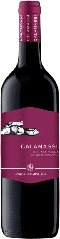 12,95 € Envío gratis | Vino tinto Castelli del Grevepesa Calamassi Rosso I.G.T. Toscana Toscana Italia Botella 75 cl