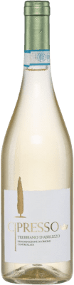 10,95 € Envío gratis | Vino blanco Cipresso Seco D.O.C. Trebbiano d'Abruzzo Abruzzo Italia Trebbiano Botella 75 cl