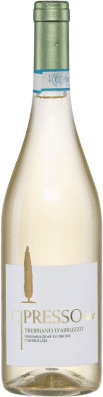 10,95 € Envío gratis | Vino blanco Cipresso Seco D.O.C. Trebbiano d'Abruzzo Abruzzo Italia Trebbiano Botella 75 cl