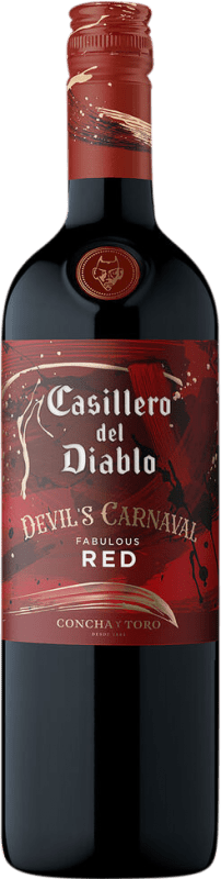 8,95 € Kostenloser Versand | Rotwein Concha y Toro Casillero del Diablo Devil's Carnaval Semiseco — Halbtrocken Chile Syrah, Cabernet Sauvignon, Carmenère 75 cl