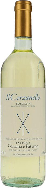 14,95 € Envío gratis | Vino Blanco Corzano e Paterno Il Corzanello Seco I.G.T. Toscana Toscana Italia Chardonnay, Sémillon, Petit Manseng 75 cl