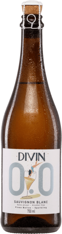15,95 € Envoi gratuit | Vin Mousseux Blanc Divin NoLow Seco — Sec Sparkling — Mousseux I.G.P. Val de Loire Loire France Sauvignon Bouteille 75 cl 0.0 Zéro Zéro Sans Alcool