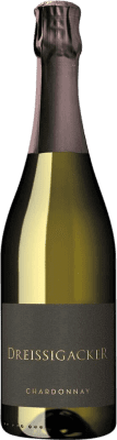 43,95 € Envio grátis | Espumante branco Dreissigacker Brut Nature Q.b.A. Rheinhessen Rheinhessen Alemanha Chardonnay Garrafa 75 cl