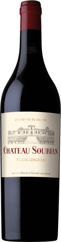 47,95 € Бесплатная доставка | Красное вино Famille Célérier. Château Soubian Seco — Сухое A.O.C. Pessac-Léognan Бордо Франция Merlot — Мерло, Cabernet Sauvignon — Каберне Совиньон Бутылка 75 cl