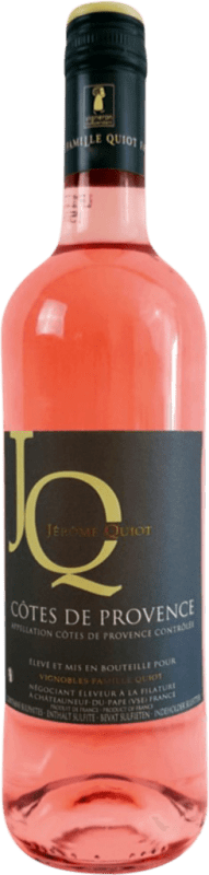 16,95 € Envio grátis | Vinho rosé Famille Quiot JQ Jérôme Quiot Rosé A.O.C. Côtes de Provence Provença França Syrah, Grenache, Cinsault, Tibouren Garrafa 75 cl
