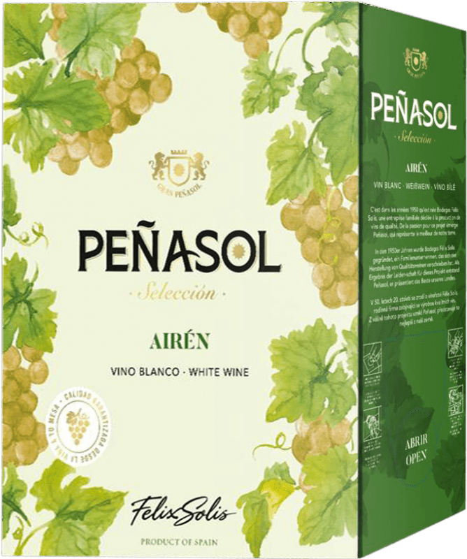 18,95 € Envoi gratuit | Vin Blanc Félix Solís Peñasol Seco — Sec Espagne Airén Bouteille Jéroboam-Double Magnum 3 L