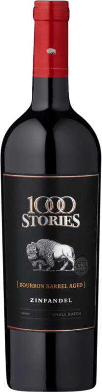 19,95 € Spedizione Gratuita | Vino rosso Vineyards 1000 Stories Bourbon Barrel Aged Secco I.G. California California stati Uniti Zinfandel Bottiglia 75 cl