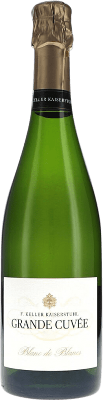 57,95 € 送料無料 | 白スパークリングワイン Franz Keller Grande Cuvée Blanc de Blancs ブルットの自然 I.G. Baden Baden ドイツ Chardonnay ボトル 75 cl