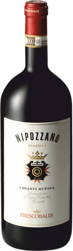43,95 € Envoi gratuit | Vin Rouge Marchesi de' Frescobaldi Nipozzano Rufina Seco — Sec Réserve D.O.C.G. Chianti Toscane Italie Merlot, Cabernet Sauvignon, Malvasía — Malvoisie, Sangiovese Bouteille Magnum 1,5 L