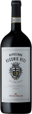 73,95 € Spedizione Gratuita | Vino rosso Marchesi de' Frescobaldi Nipozzano Vecchie Viti Ruf Ris Secco D.O.C.G. Chianti Toscana Italia Sangiovese Bottiglia Magnum 1,5 L