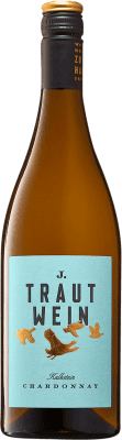 12,95 € Envío gratis | Vino blanco J. Trautwein Kalkstein Seco Q.b.A. Rheinhessen Rheinhessen Alemania Chardonnay Botella 75 cl