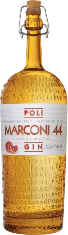 49,95 € Envio grátis | Gin Jacopo Poli Marconi 44 Gin Itália Garrafa 70 cl