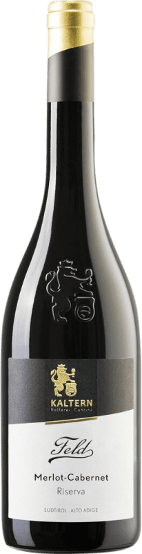 28,95 € Free Shipping | Red wine Kaltern Feld Cabernet-Merlot Reserve D.O.C. Alto Adige Trentino Italy Merlot, Cabernet Franc Bottle 75 cl