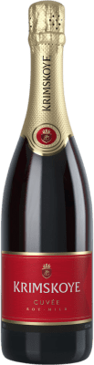 19,95 € Spedizione Gratuita | Spumante rosso Krimskoye Krimsekt Cuvée Rot Mild Semisecco Semidolce Moldavia, Repubblica Merlot, Cabernet Sauvignon Bottiglia 75 cl